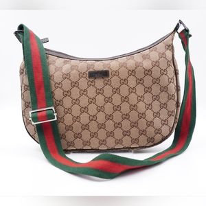 M11❤️Gucci GG Canvas Halfmoon Sherry Line